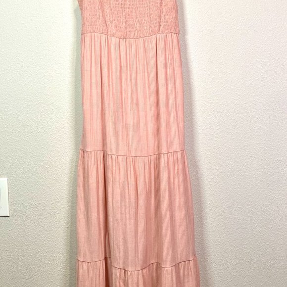 Boho Chic Pink Textured Maxi Dress - Effortless Style by Speechless, Size Small - Picture 2 of 8